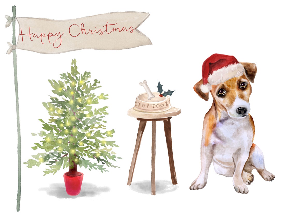 Jack Russell Christmas Card Christmas Gift for Dog Lovers Etsy