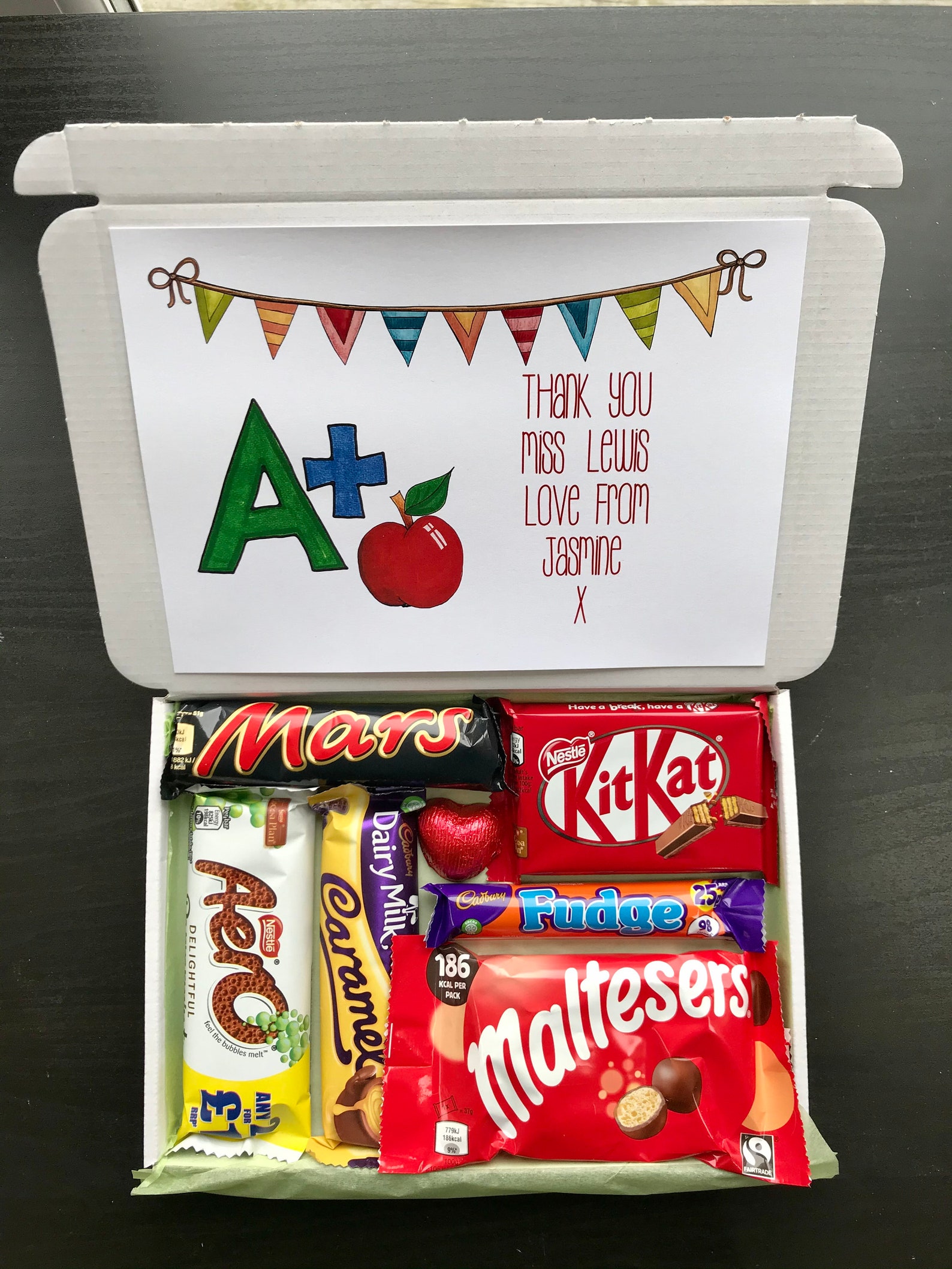 Teacher Chocolate Gift Idea Personalised Teacher Present Etsy