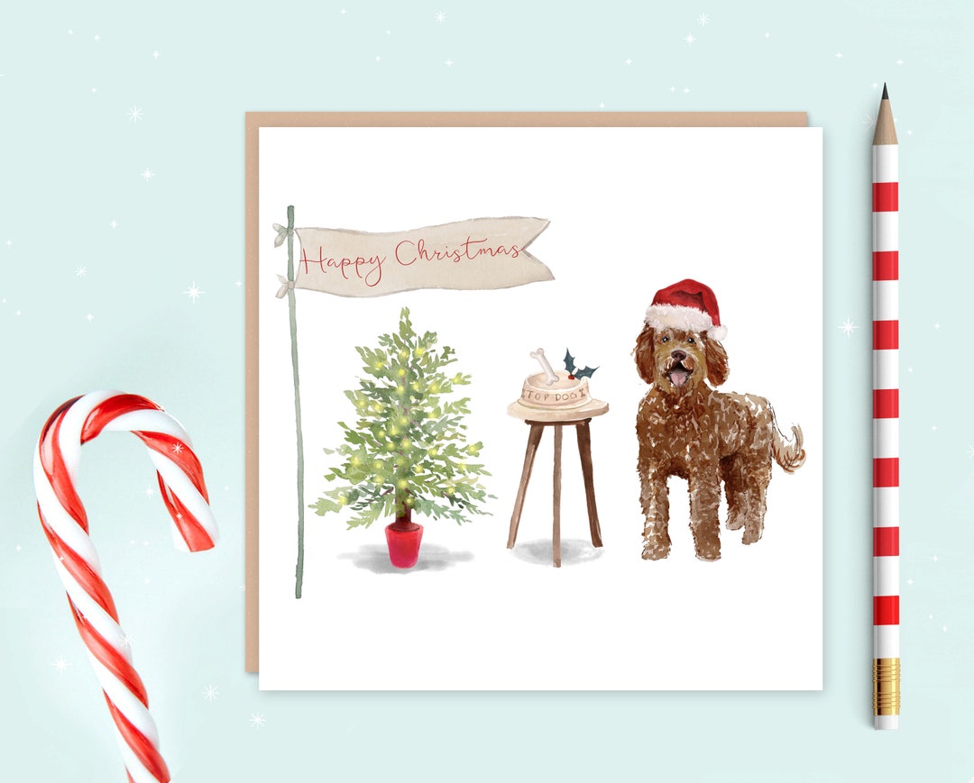Labradoodle Christmas Card Christmas Gift for Dog Lovers Etsy UK