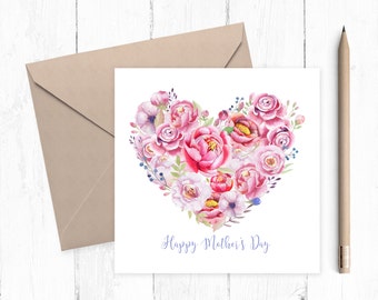 SAMPLE SALE - Peony Mother's Day Card - Mother's day Card