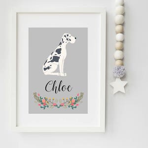 Great Dane Dog Portrait - Ideal Christmas Gift for Dog Lovers - Great Dane - secret santa gift