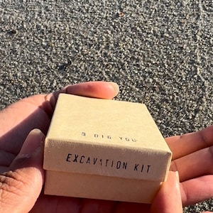 Mini Excavation "I Dig You" Kit Fossils Shells Rocks Valentines Activity