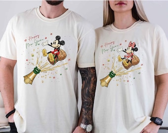 Comfort Colors® Mickey Happy New Year Shirt: Disney Holiday Tee