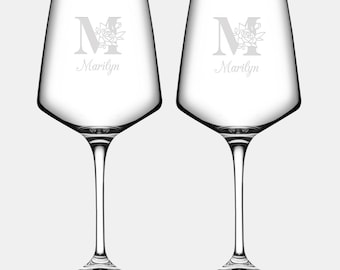 Personalized RCR Aria Red Wine Glass Pair, 15oz