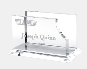 Personalized Top Dad Business Card Holder