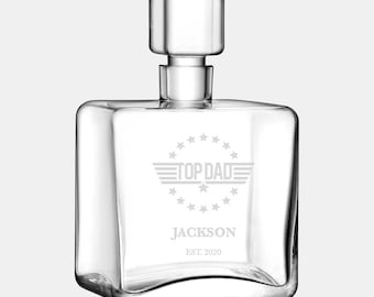 Personalized LSA Cask Square Whisky Decanter, 34oz