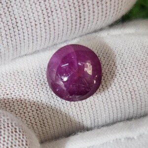 Rubin Stern rund Cabochon - Natürlicher Rubin