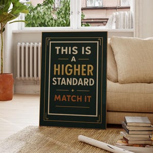 High Class Joint Poster, Funny Retro Wall Art-Green Printable Sign (Digital Download)