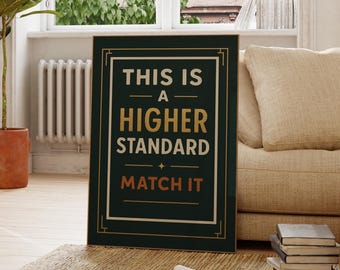 High Class Joint Poster, Funny Retro Wall Art-Green Printable Sign (Digital Download)