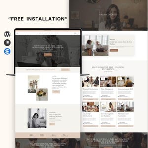 Elite- Life Coach Elementor Template Kit | Feminine WordPress Website for Women Coaches & Consultants | Elite