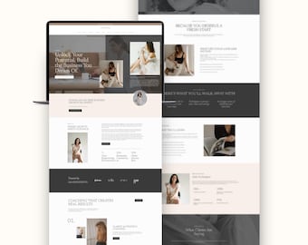 Fempire- Feminine Business Coach WordPress Website Template, Marketing Coach, Small Businesses, Coaching Program