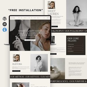 Elevora- Therapist WordPress Elementor Template | Mental Health Counselor & Wellness Website Kit