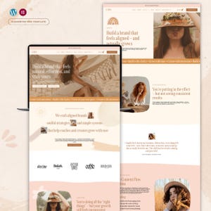 Lara WordPress Elementor Template | Boho Website Kit for Coaches bild 1