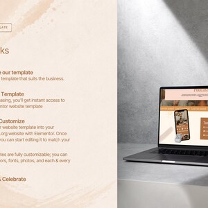 Lara WordPress Elementor Template | Boho Website Kit for Coaches bild 5