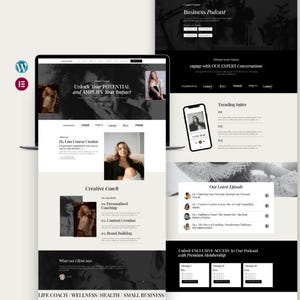 Coursecreator- Coaches and Online Course Creators WordPress website Template kit, Elementor Template