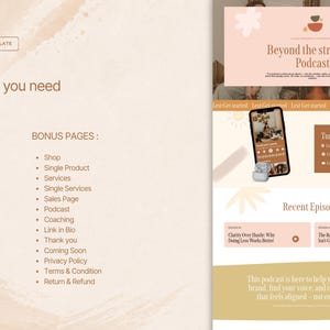Lara WordPress Elementor Template | Boho Website Kit for Coaches bild 2