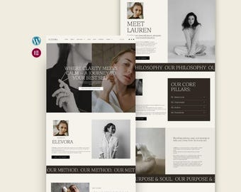 Elevora- Therapist WordPress Elementor Template | Mental Health Counselor & Wellness Website Kit