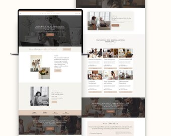 Elite- Life Coach Elementor Template Kit | Feminine WordPress Website for Women Coaches & Consultants | Elite