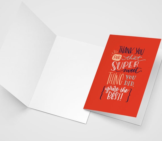 Thanks Sweet Thang Card Thanks Sweet Thang Card