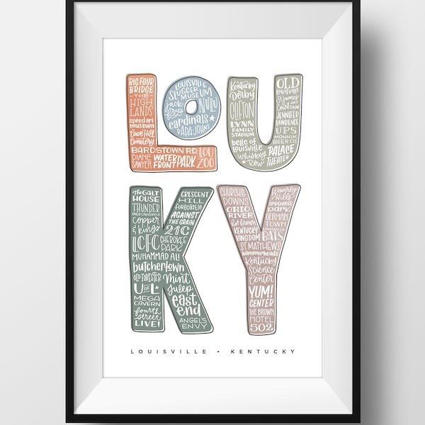 Louisville Ky Wall Art Etsy