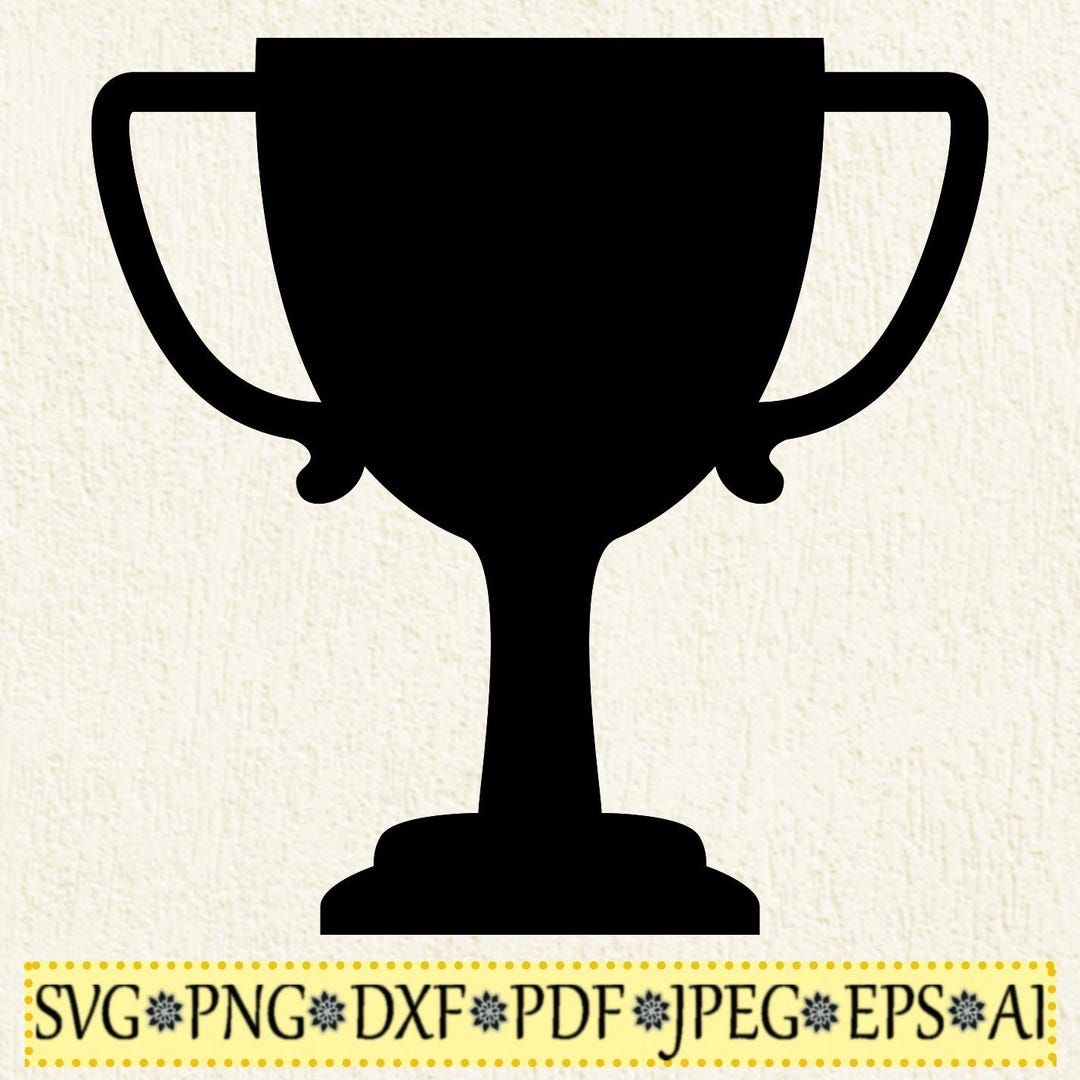 Trophy SVG | Award Trophy Icon SVG Cut Files | Trophy PNG Clipart | Svg ...