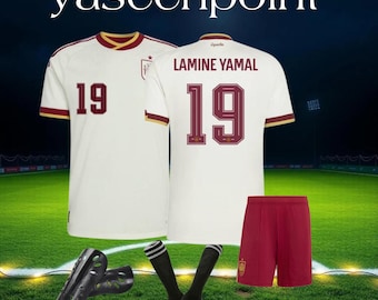Set maglia da calcio Lamine Yamal 19, kit da calcio, maglietta regalo per tifosi