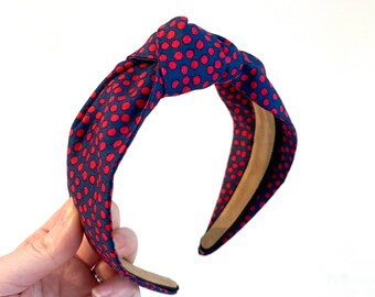 POLKA DOT HEADBAND BOW ALICE BAND SPOT HAIR BAND PRETTY HEAD BAND RETRO HAIR
