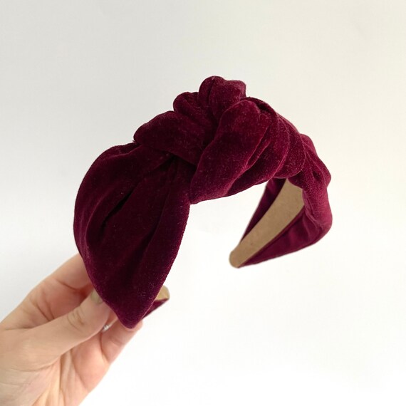 VELVET HEADBAND MAROON VELVET HEADBAND MAROON