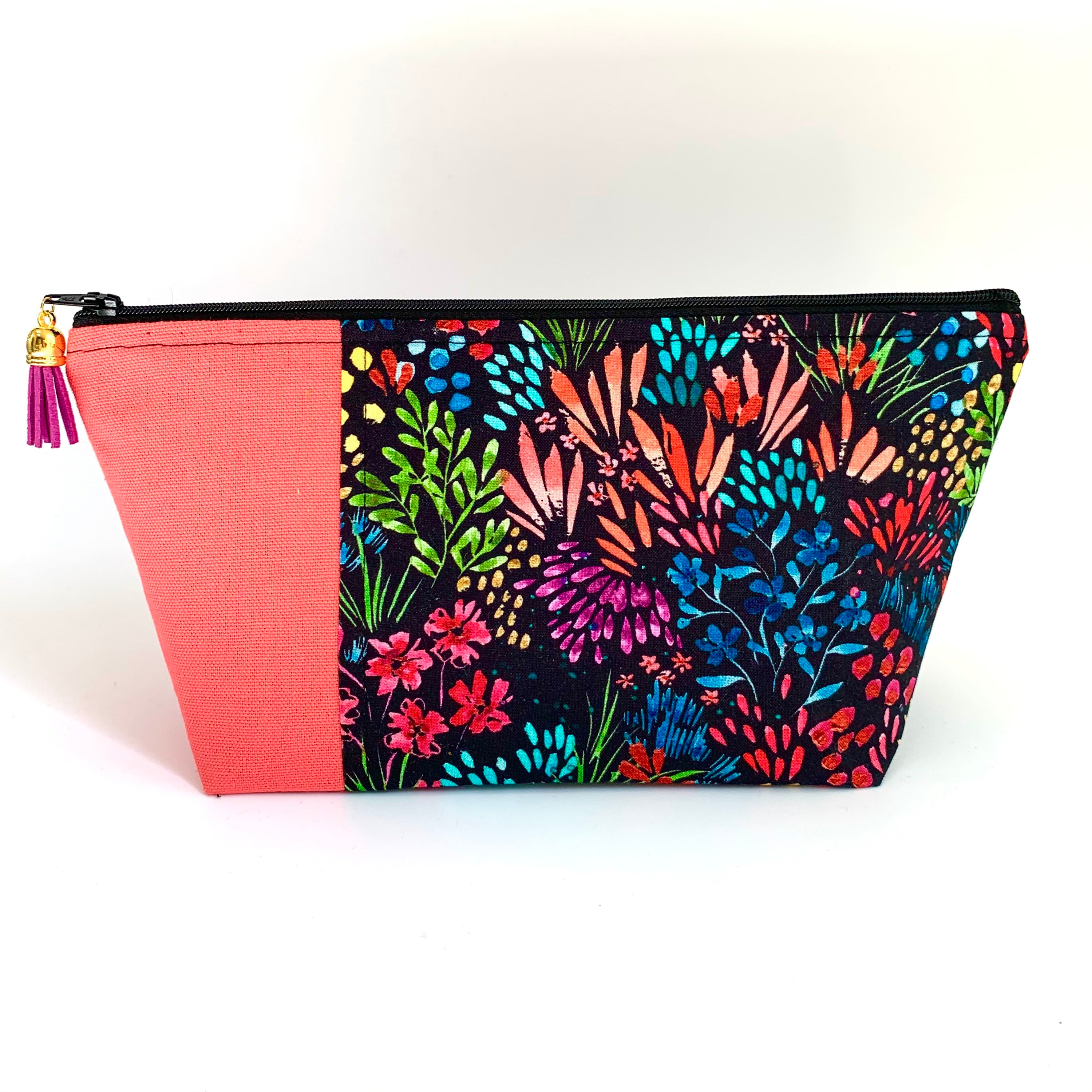 floral print makeup bag