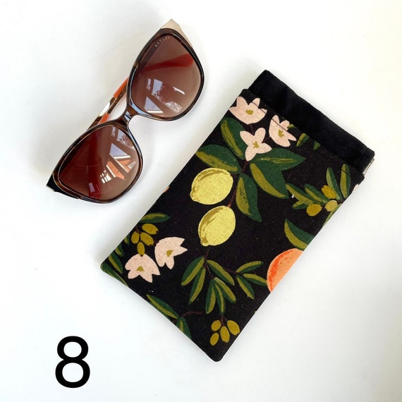 Handmade luxury Rifle Paper Co velvet floral print glasses