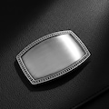 Blank Belt Buckle, Silver Tone Beaded Edge Rectangle Western Style, Cowboy and Ranch Inspired