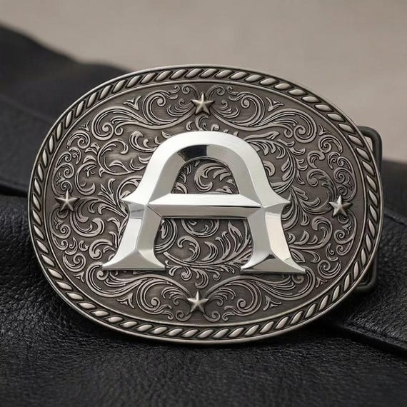 Initial Belt Buckle - Custom Letter - Vintage Amerciana  display picture 1
