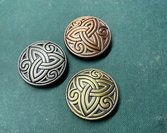 Trinity Screwback Celtic Concho Triskillion Concho - Celtic Concho - Trinity Knot Concho - Triquetra Concho