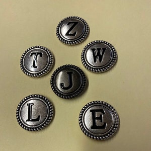 Alphabet Concho - Letter Concho - Letter Screwback Concho - Initial Concho - Letter Conchos