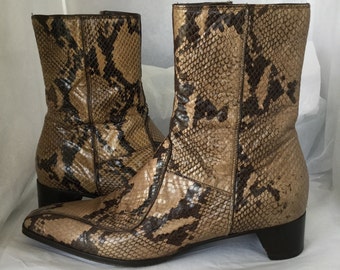 prada snakeskin boots