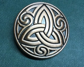 Pictish Knot Celtic Slotted Concho Antique Copper Plate 1-1//2/" 20716-10