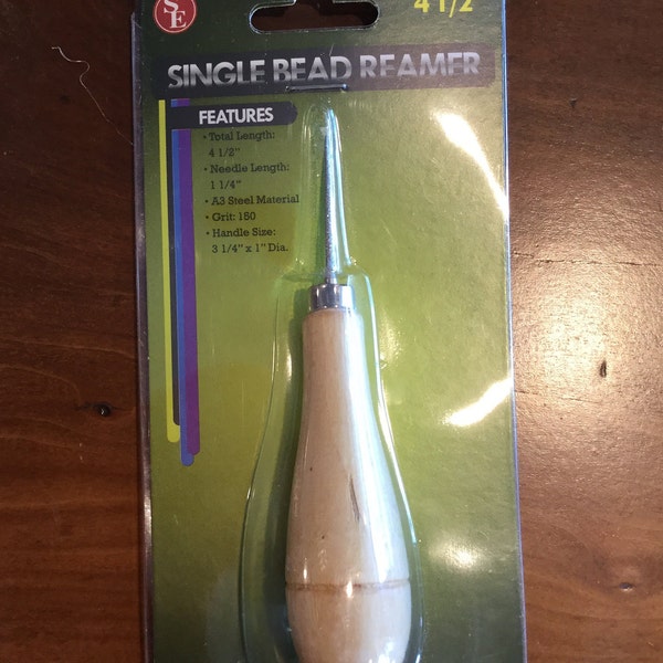 Bead Reamer Single 4 1/2 inch total length with 1 1/4 inch needle