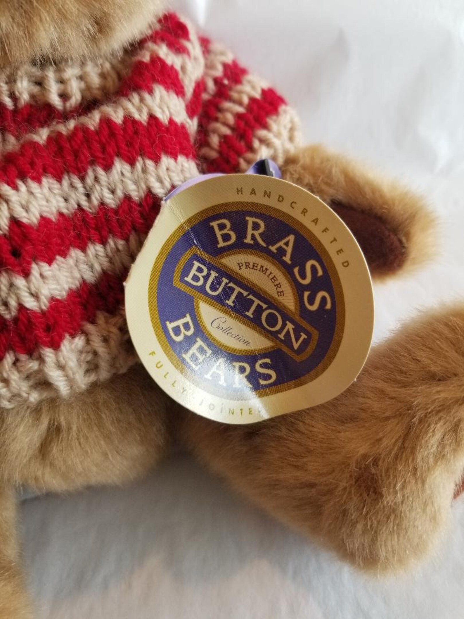 Brass Button Bears 11 Jointed Plush CODY The Bear of Etsy