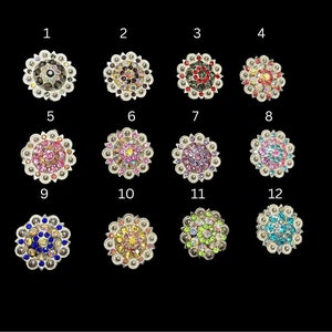 Rhinestone Concho - Crystal Concho - Bling Concho