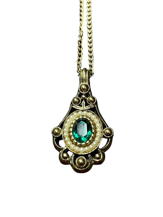 Vintage Avon Necklace Victorian Versailles Pendan… - image 2