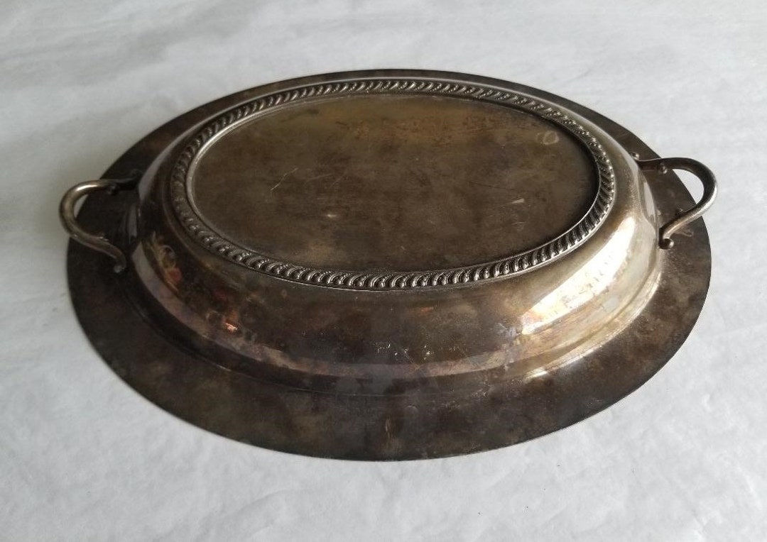 Silver Serving Dish Lid Oval Serving Dish Cover for Serving Etsy UK