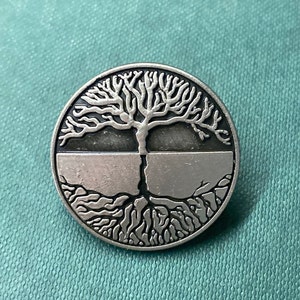 Tree of Life Concho, Screw Back Concho, Silver Round Concho, image 2