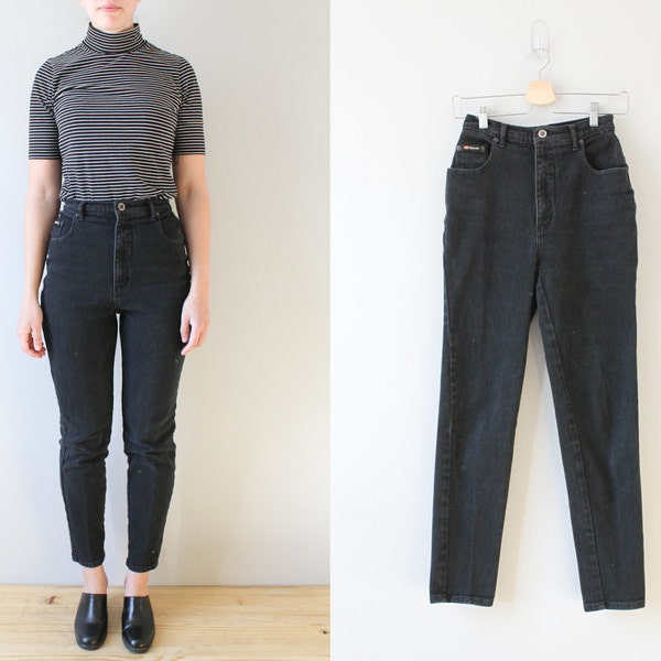 vintage black high waisted jeans size 26