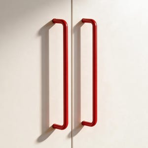 U-Shaped Brass Drawer Handle，Minimalist Wardrobe Door Knob, Single Piece for DIY Furniture Renovation