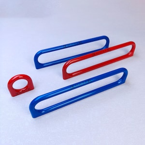 Colorful Cabinet Pull, Modern Open Rectangle Drawer Handle, Kids Room Handle