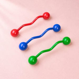 Wavy Ball Cabinet Pull, Fun Playful Furniture Pull for Kids Room Renovation