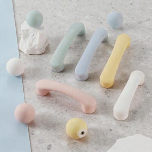 Ceramic Kids Room Drawer Knob, Modern Minimalist Pull For Drawer