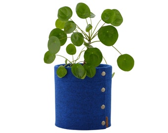 Cache-pot moyen fait main à partir de feutre, décoration scandinave, cache-pot d'intérieur en feutre, possible en taille personnalisée, plantes d'intérieur