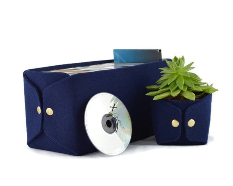 CD-Lagerkorb Filz Aufbewahrungsbehälter Filzbehälter Filz | Etsy