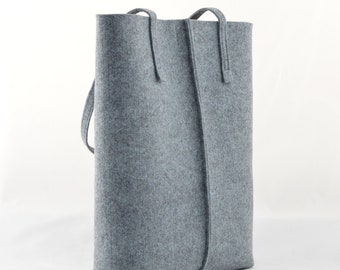 Minimalist Felt Purse, Felt Tote, Minimalist Tote Bag